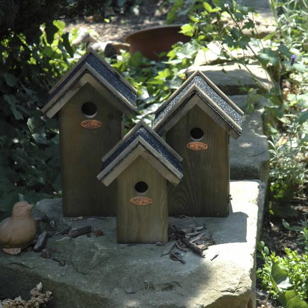 Vogelhaus Blaumeise - Nistkasten - Bitumendach