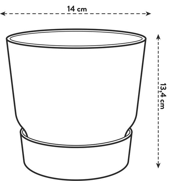 thumbnail_600-455 Topf elho Greenville Rund grün - D14 x H13