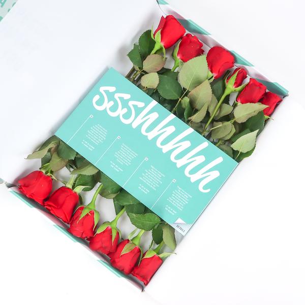 Liebesrosen - Briefkastenstrauß Liebe
