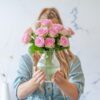 Süße Rosen - rosa Rosen im Briefkastenpaket